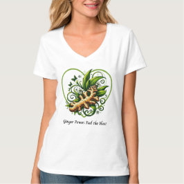 "Ginger Power Känn Värmen" Ört  T Shirt