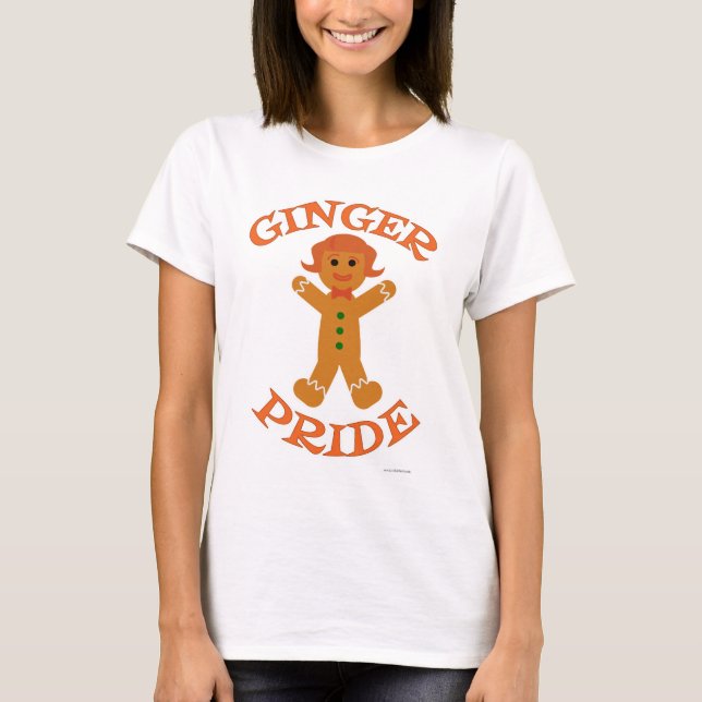 Ginger Pride Hair Färg Helgdag Roligt Cookie Gal T Shirt (Framsida)