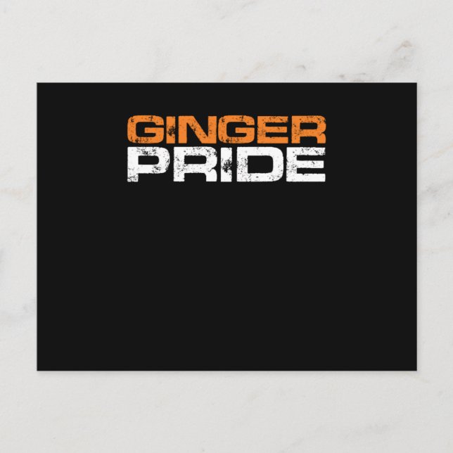 Ginger Pride Red Hair Rödhårig Rödhårig Gift Vykort (Framsida)