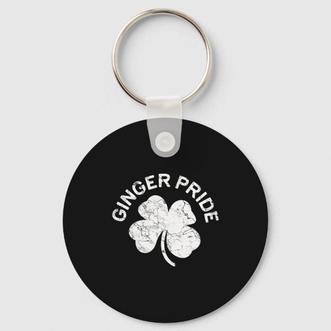 Ginger Pride Shirt Irish Men Women St Patricks Day Nyckelring (Framsida)