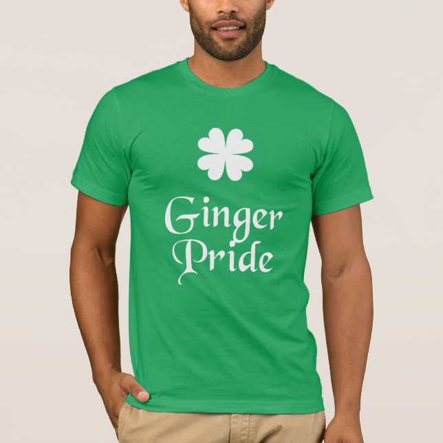 Ginger-Pride - St patricks day T Shirt (Framsida)