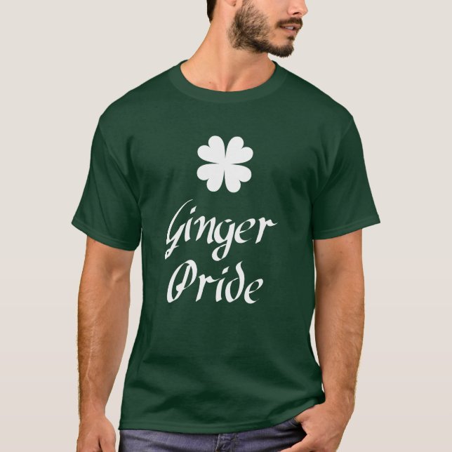 Ginger-Pride - St patricks day T Shirt (Framsida)