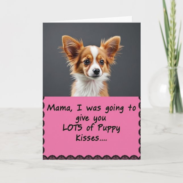 Ginger Pup Mothers Day Card Kort (Framsida)