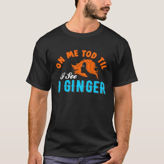 Ginger Redhead Freckles St Patricks Day  Drinking  T Shirt (Framsida)