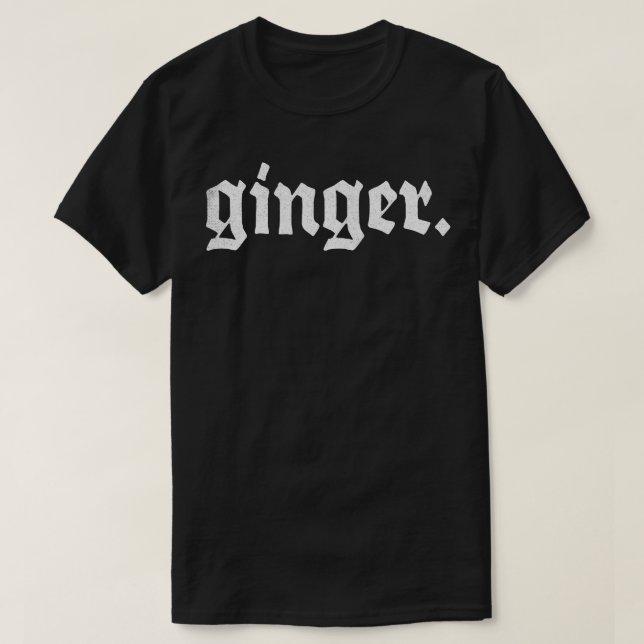 Ginger-Rödhårigets Pride Design T Shirt (Design framsida)