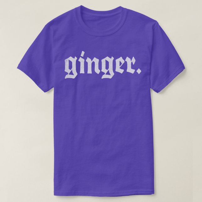 Ginger-Rödhårigets Pride Design T Shirt (Design framsida)