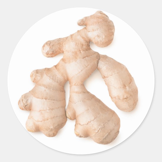 Ginger-rot Runt Klistermärke (Framsida)