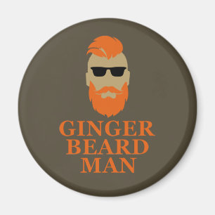 Ginger-skäggsman Magnet