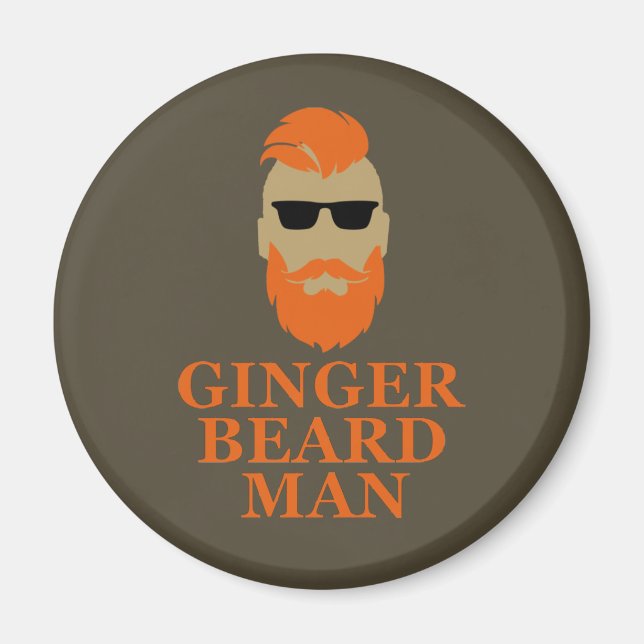 Ginger-skäggsman Magnet (Framsidan)
