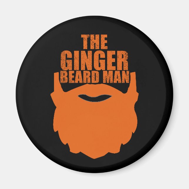 Ginger-skäggsmannen Magnet (Framsidan)