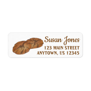 Ginger Snap Cookie Biscuit Foodie Bakery Chef Returadress Etikett