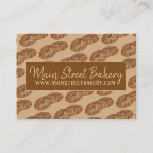 Ginger Snap Cookies Foodie Bakery Pastry Chef Visitkort
