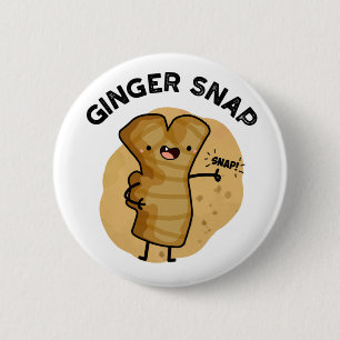 Ginger Snap Funny Food Herb Spice Pun Knapp