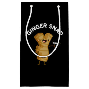 Ginger Snap Funny Food Herb Spice Pun Mörk BG