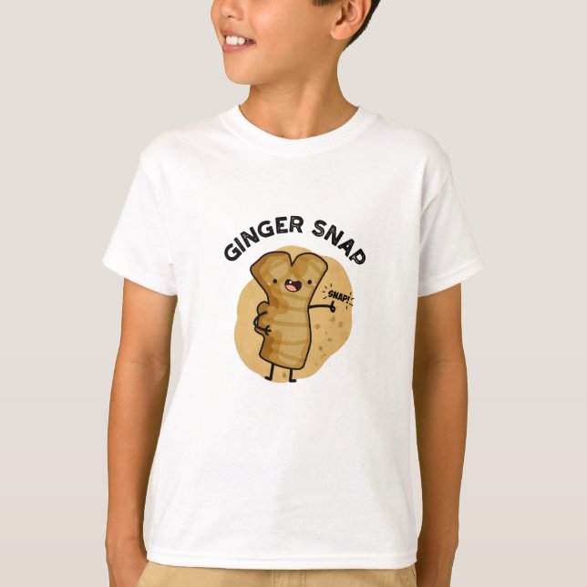 Ginger Snap Funny Food Herb Spice Pun T Shirt (Framsida)