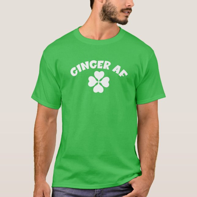 Ginger St patricks day Funny Rödhårig Irish Womens T Shirt (Framsida)