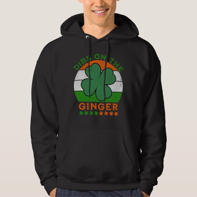 Ginger, St patricks day Hoodie (Framsida)