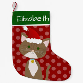 Ginger Tabby katt - liten julklapp Liten Julstrumpa