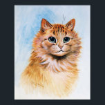 Ginger Tom, Louis Wain Poster<br><div class="desc">Louis Wain (5 August 1860 – 4 July 1939) was an English artiste known for his drawings, which consistently featured anthropomorphized large-eyed cats and kittens. In his later years he may have suffered from schizophrenia (although this claim is disputed), which, according to some psychiatrists, can be seen in his works. Quote:Wikipedia</div>