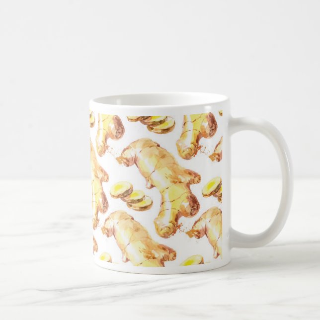 Ginger Watercolor Ginger Spice Kitchen Kaffemugg (Höger)