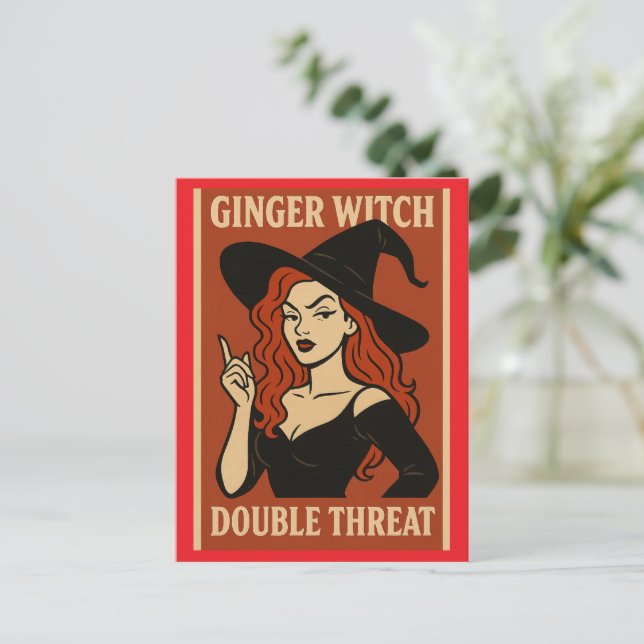 Ginger Witch-Dubblans hot-vykort Vykort (Stående Fram)