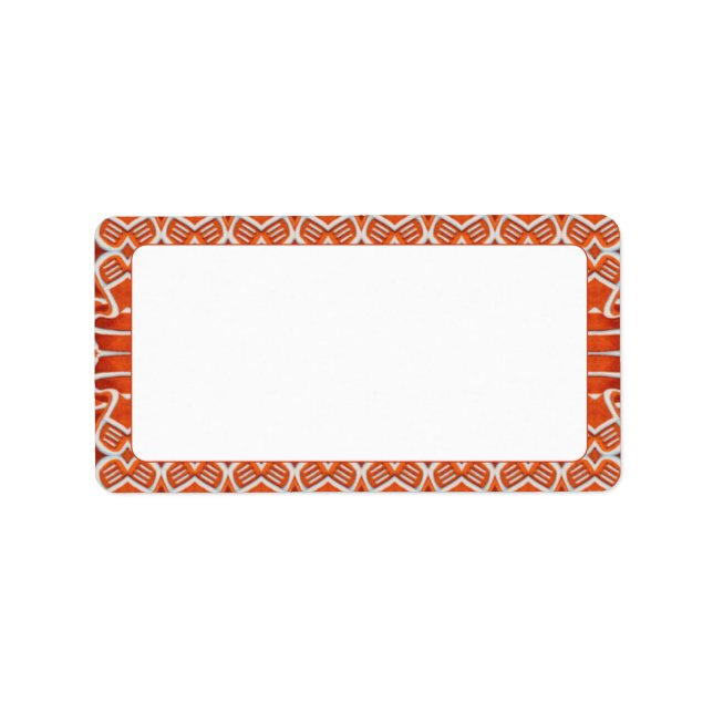 GINGERBREAD 2,375" x.1.25"-etiketter Adressetikett (Framsidan)