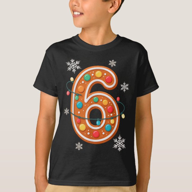 Gingerbread 6 7 Meme Christmas Matching Couple Boy T Shirt (Framsida)
