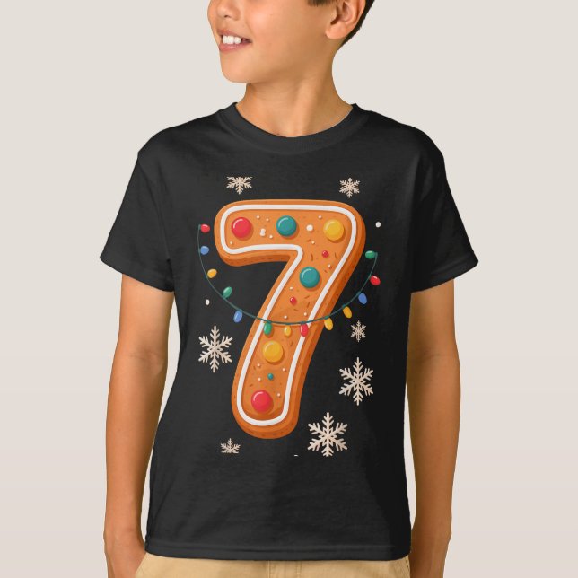 Gingerbread 6 7 Meme Christmas Matching Couple Boy T Shirt (Framsida)