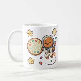 Gingerbread Astronaut Christmas Holiday Cute Space Kaffemugg