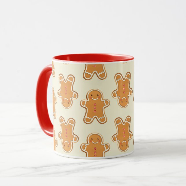 Gingerbread Baby Coffee Mug Christmas Coffee Cup Mugg (Framsida vänster)