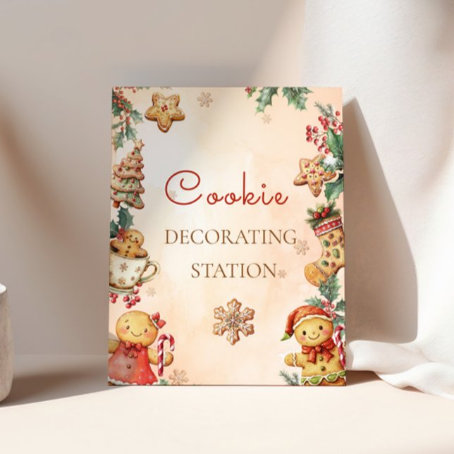 Gingerbread Birthday Cookie Decorating Station  Poster (Skapare uppladdad)