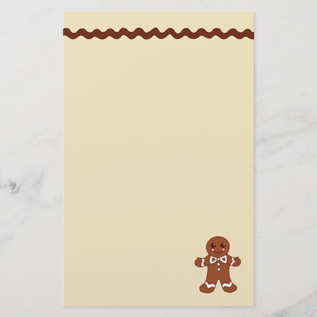Gingerbread brevpapper (Framsida)