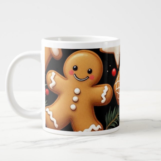 Gingerbread Buddies Jumbo Mugg (Vänster)