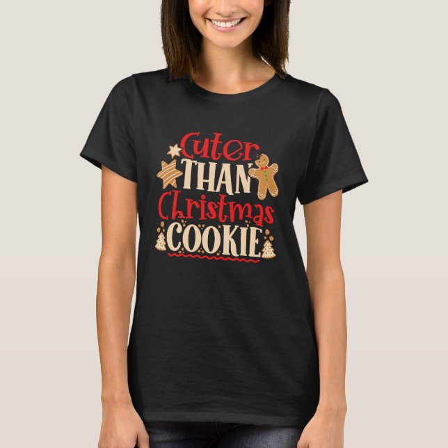 Gingerbread Christmas Cookie Baking Baker Holiday T Shirt (Framsida)