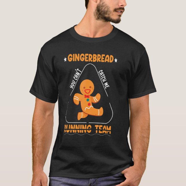 Gingerbread Christmas Cookie Baking Holiday Costum T Shirt (Framsida)
