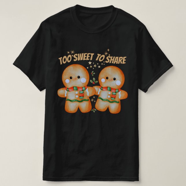 Gingerbread Christmas Design T-Shirt (Design framsida)