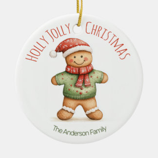 Gingerbread Christmas Ornament | Custom Name