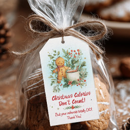 Gingerbread Christmas Pop-By Presentetikett