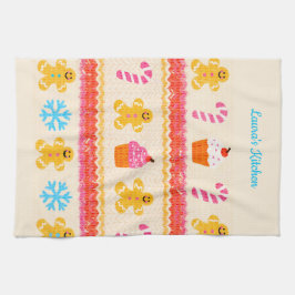 Gingerbread Christmas Tea Towel Kökshandduk