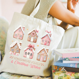 Gingerbread Christmas Tote Bag Tygkasse