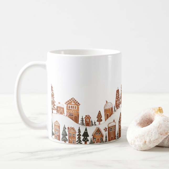 Gingerbread Christmas Town Mugg  (Med munk)