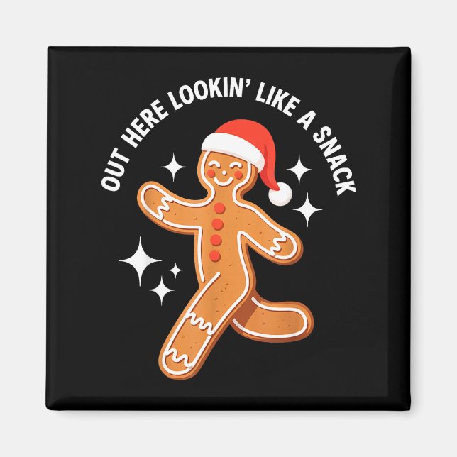 Gingerbread Christmas Xmas Couple Hot Girlfriend - Magnet (Framsidan)