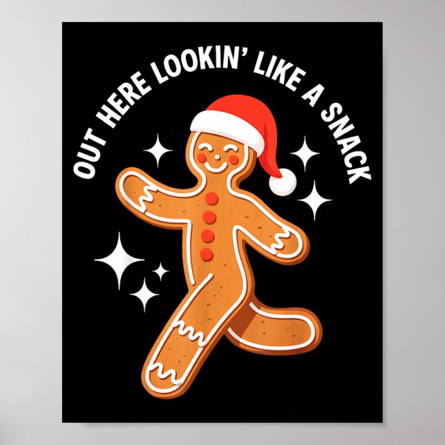 Gingerbread Christmas Xmas Couple Hot Girlfriend - Poster (Framsidan)