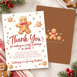 Gingerbread Cookie Exchange Jul Tack Ca Kort