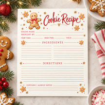 Gingerbread Cookie Exchange Julreceptblad