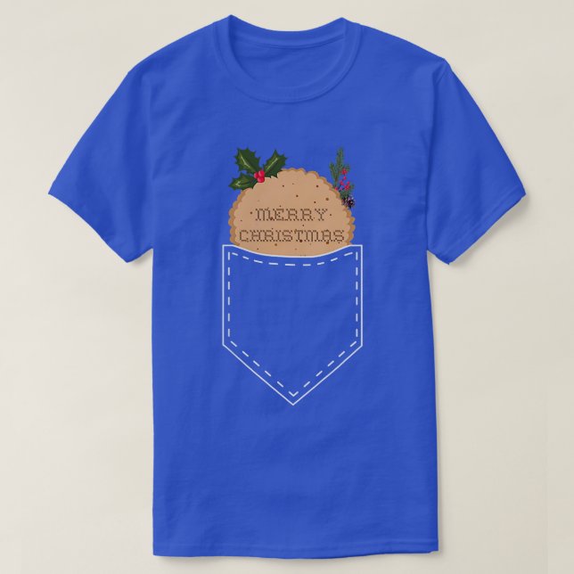Gingerbread Cookie Pocket Cute Coffee Lovers Merry T Shirt (Design framsida)