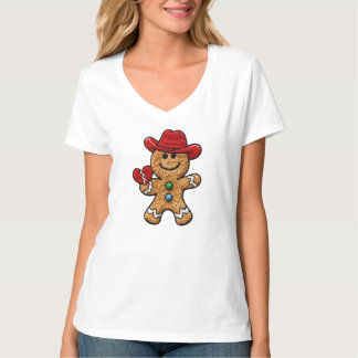 Gingerbread Cowboy PNG Sublimation Design T Shirt