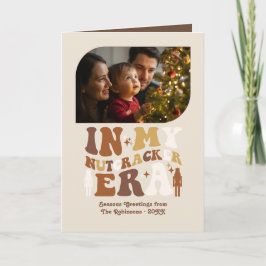 Gingerbread Dance Fun Retro Christmas Photos Helgkort