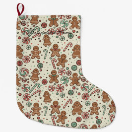 Gingerbread Delight Stor Julstrumpa