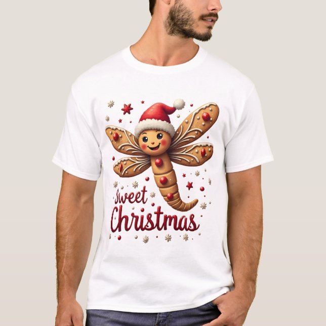 Gingerbread Dragonfly T Shirt (Framsida)